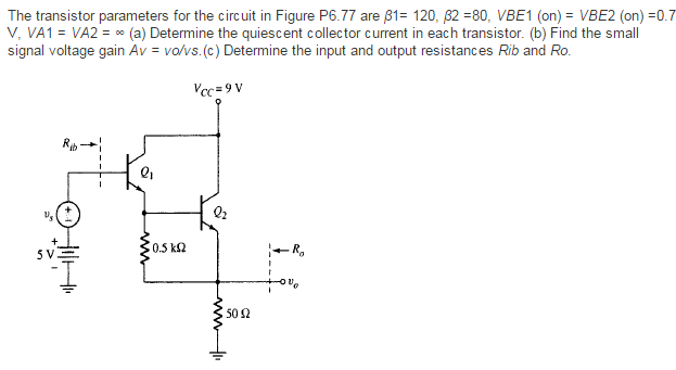 signal path of a transistor