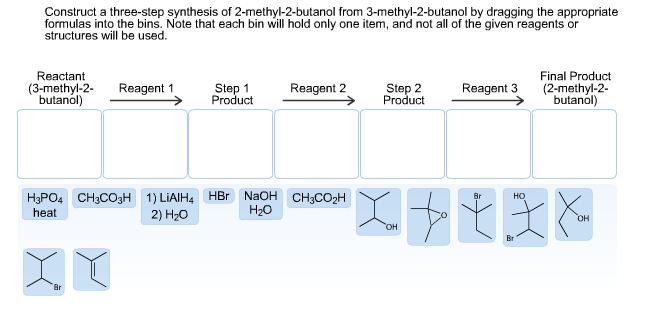Solved Construct A Three Step Synthesis Of Chegg Com