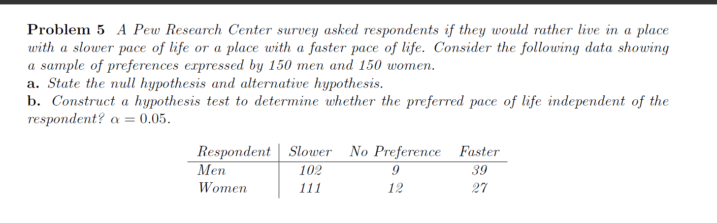 Solved A Pew Research Center Survey Asked Respondents If | Chegg.com