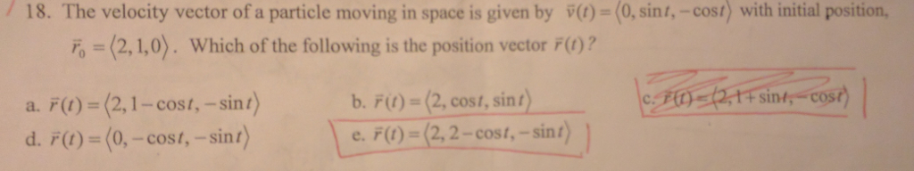 Solved The velocity vector of a particle moving in space is | Chegg.com