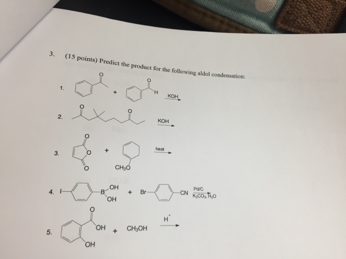 Solved Predict The Product For The Following Aldol | Chegg.com