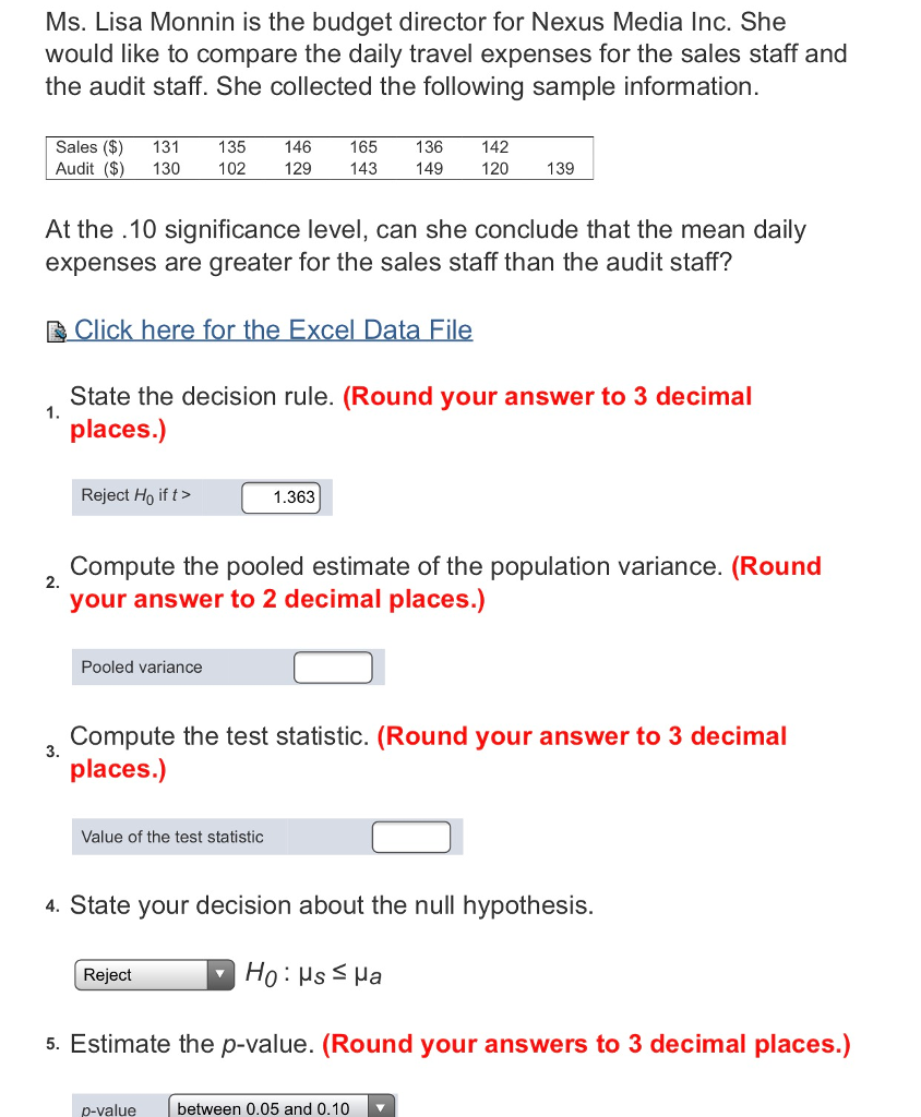 Solved Ms. Lisa Monnin is the budget director for Nexus