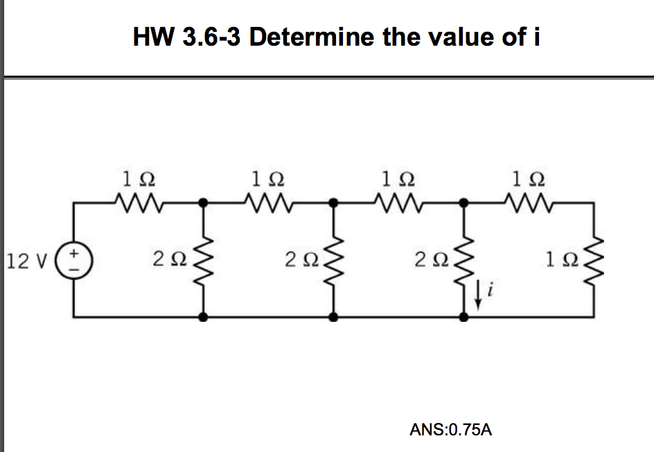 Solved Determine the value of i | Chegg.com