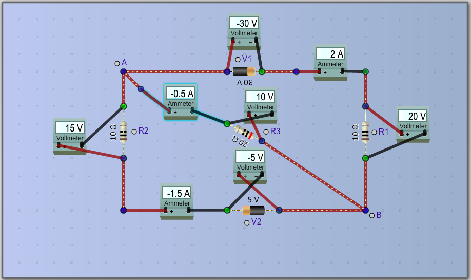 Solved Connect virtual ammeters (in series with circuit