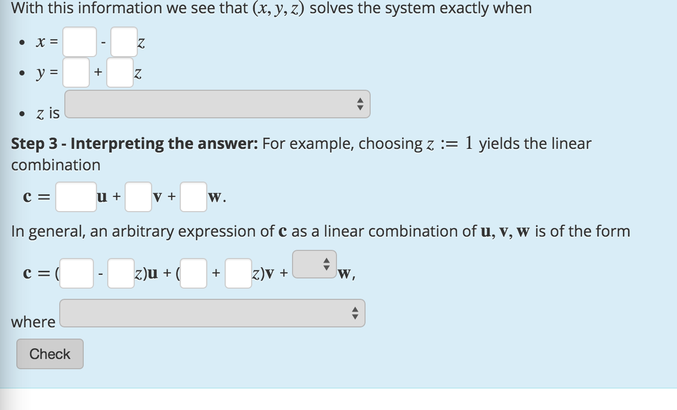 Solved Find all possible ways of expressing the vector