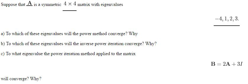 inverse iteration method for eigenvalues matlab