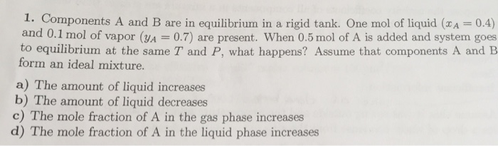 Solved Components A and B are in equilibrium in a rigid | Chegg.com