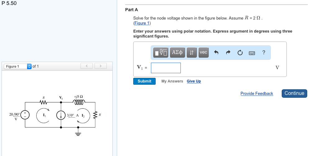 Solved P 5.50 Part A Solve for the node voltage shown in the | Chegg.com