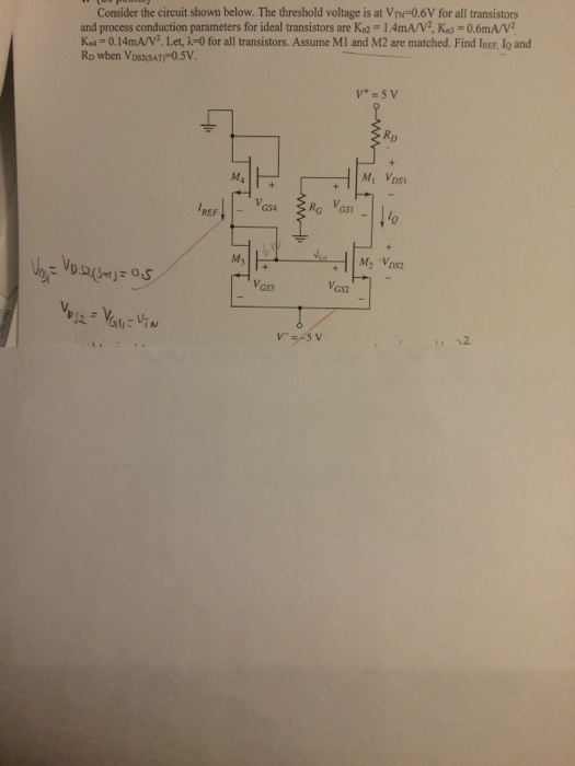 Solved Consider The Circuit Shown Below The Threshold Chegg