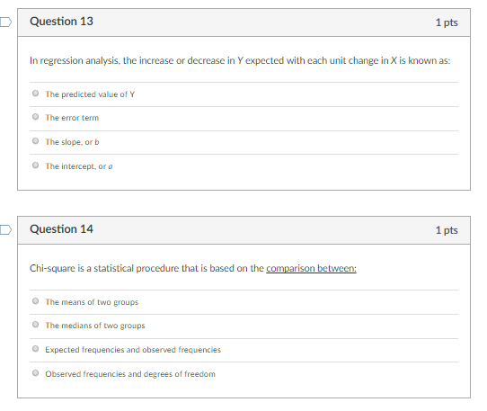 Solved In regression analysis, the increase or decrease in Y | Chegg.com