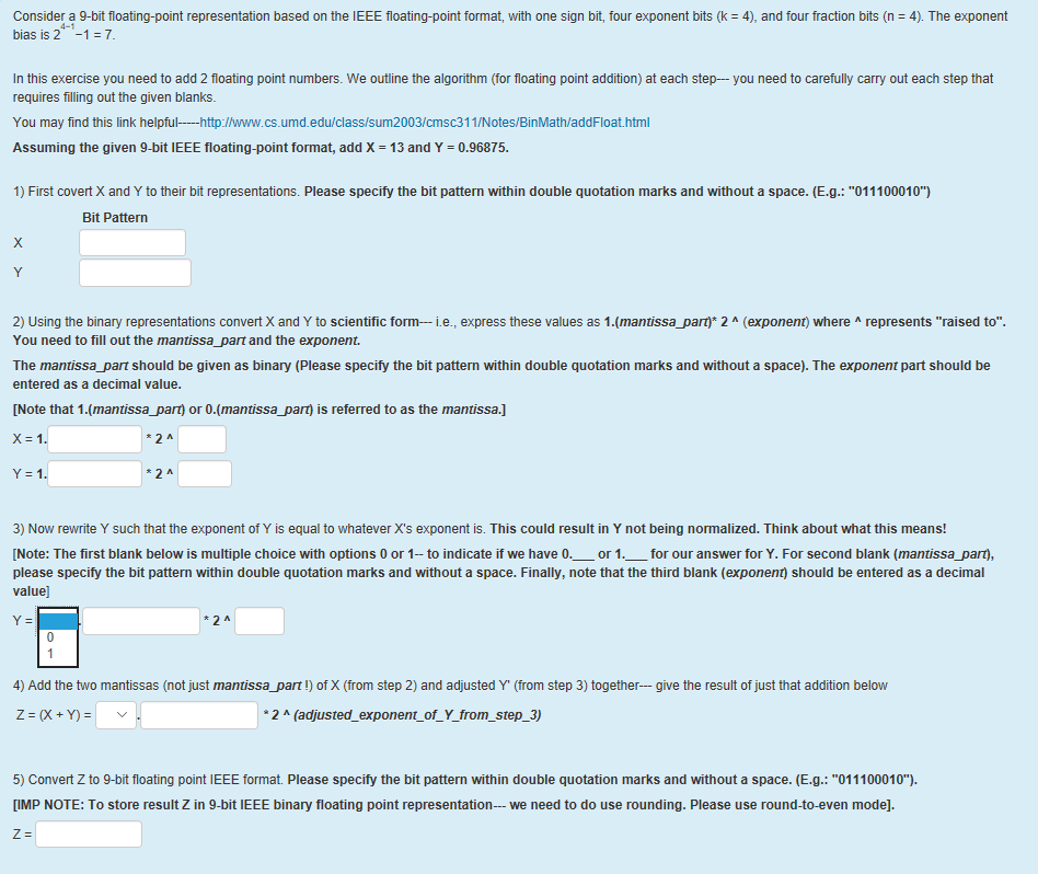Solved Computer System Floating Point Exercise Please Chegg Solved Computer System Floating Point Exercise Please Chegg