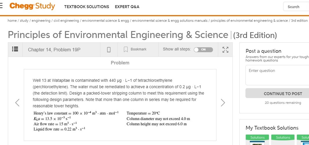 Solved Chegg Study TEXTBOOK SOLUTIONS EXPERT O&A Search Home | Chegg.com