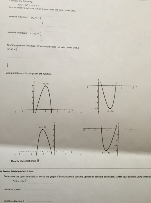 Solved f(x) = 4x^4-36x+4 Find all relative extrema. | Chegg.com