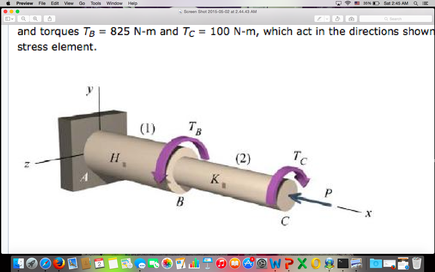 Solved A Solid Compound Shaft Consists Of Segment (1), Which 