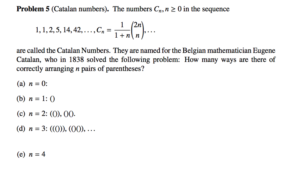 Cnr Math Problems Solved The numbers C_n, n greaterthanorequalto 0 in the | Chegg.com
