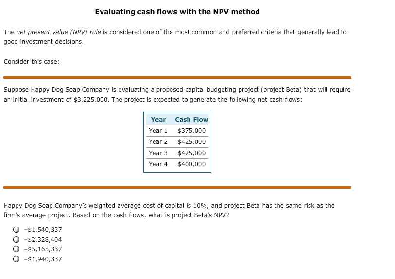 shortcut nvp formula if cashflows are the same