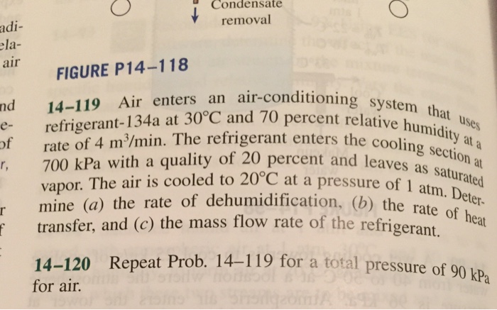 Solved Air enters an air-conditioning system that uses | Chegg.com