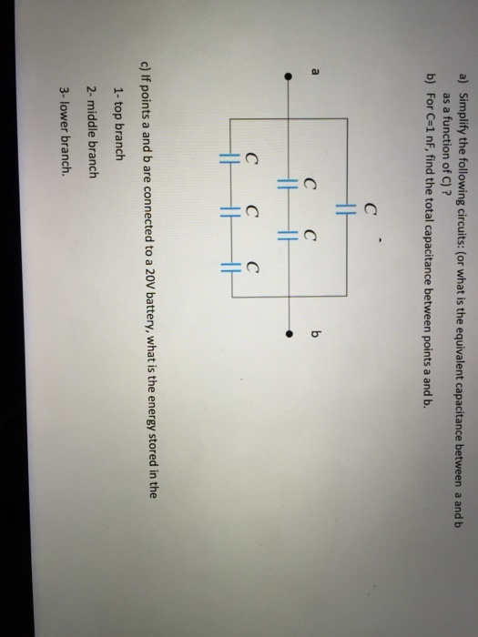 Solved Simplify The Following Circuits: (or What Is The | Chegg.com