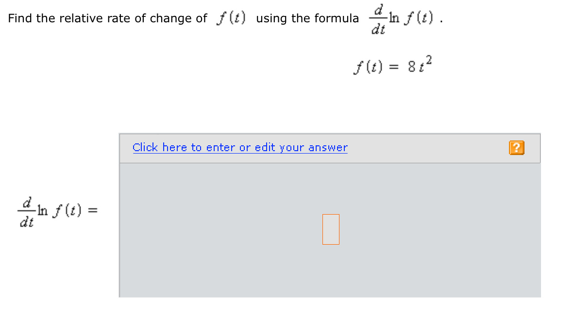 find-the-relative-rate-of-change-of-f-t-using-the-chegg