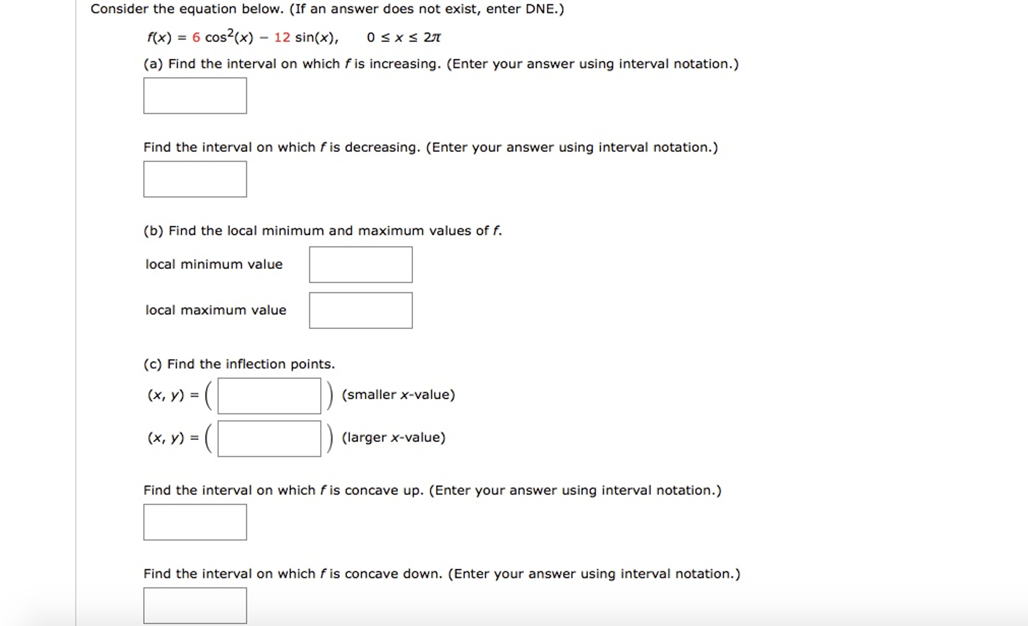 Solved Consider the equation below. (If an answer does not | Chegg.com