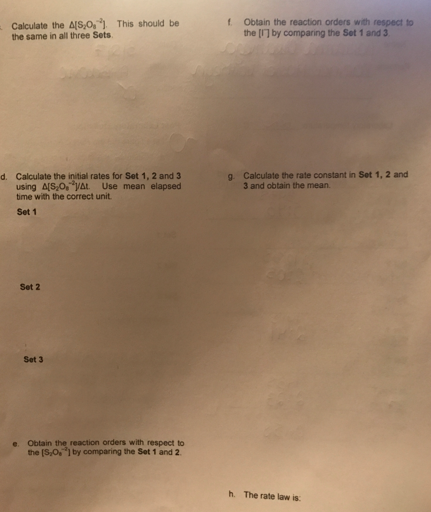 Iodine Clock Reaction Lab. The time shows how long