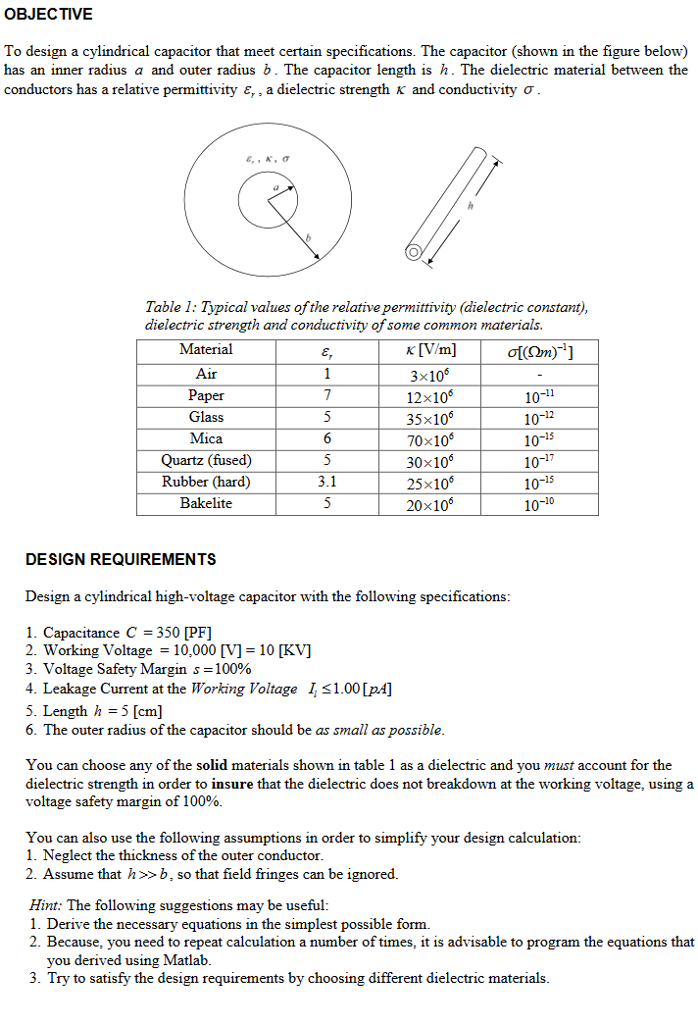 capacitor working voltage