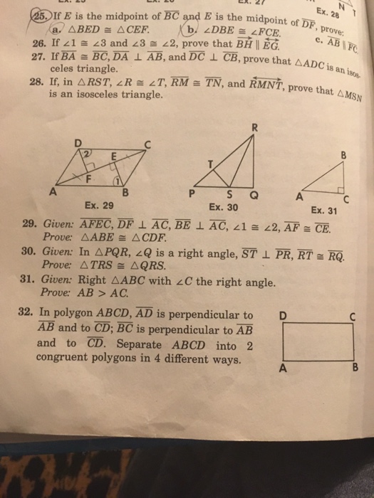 Solved If E is the midpoint of BC^- and E is the midpoint of | Chegg.com