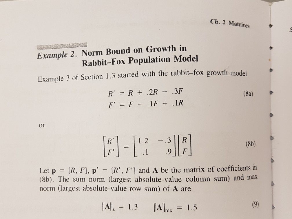 Solved Ch. 2 Matrices norm 4 give an upper bound on the c