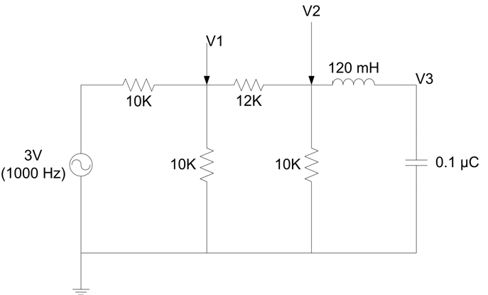 Solved Calculate the theoretical voltage at each node of | Chegg.com