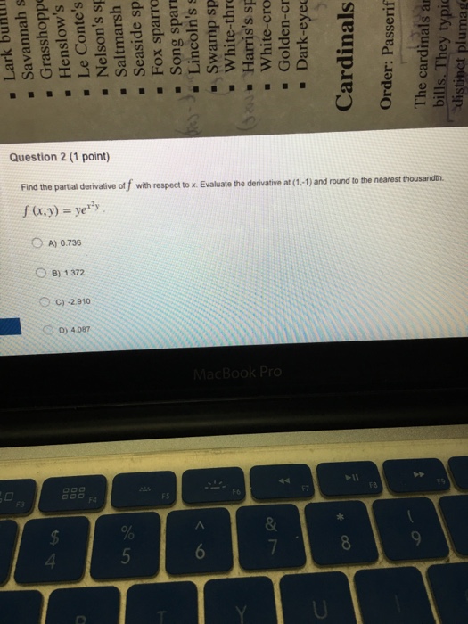 Solved Find the partial derivative of f with respect to x. | Chegg.com