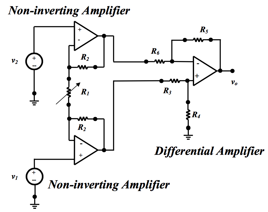 Solved Noninverting Amplifier Differential Amplifier