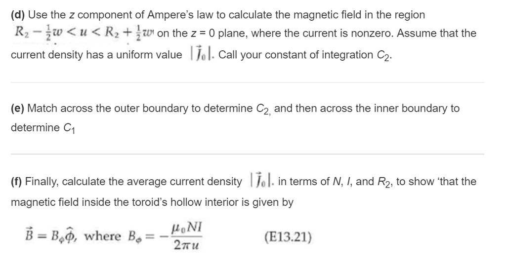 Solved A Toroidial Coil Sometimes Simply Called A Toroid 0297