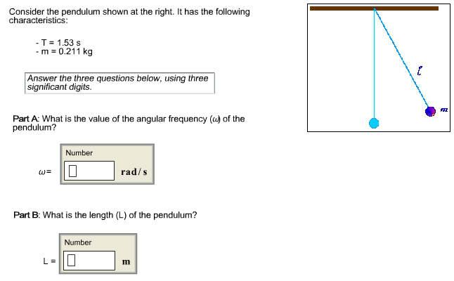 Solved Consider the pendulum shown at the right. It has the | Chegg.com