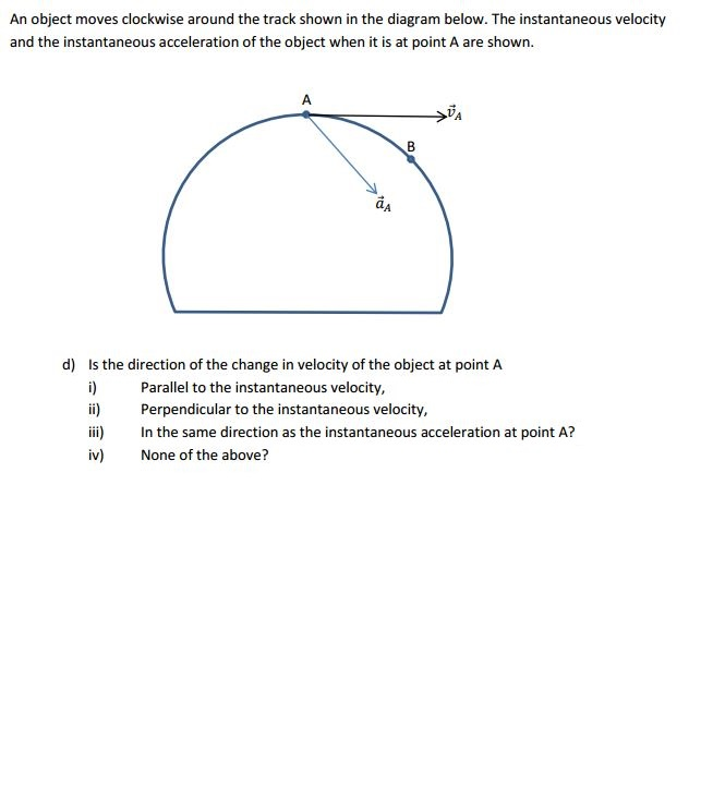 Solved An Object Moves Clockwise Around The Track Shown In | Chegg.com