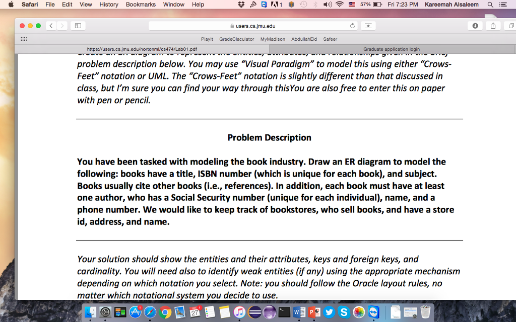 Solved You have been tasked with modeling the book | Chegg.com