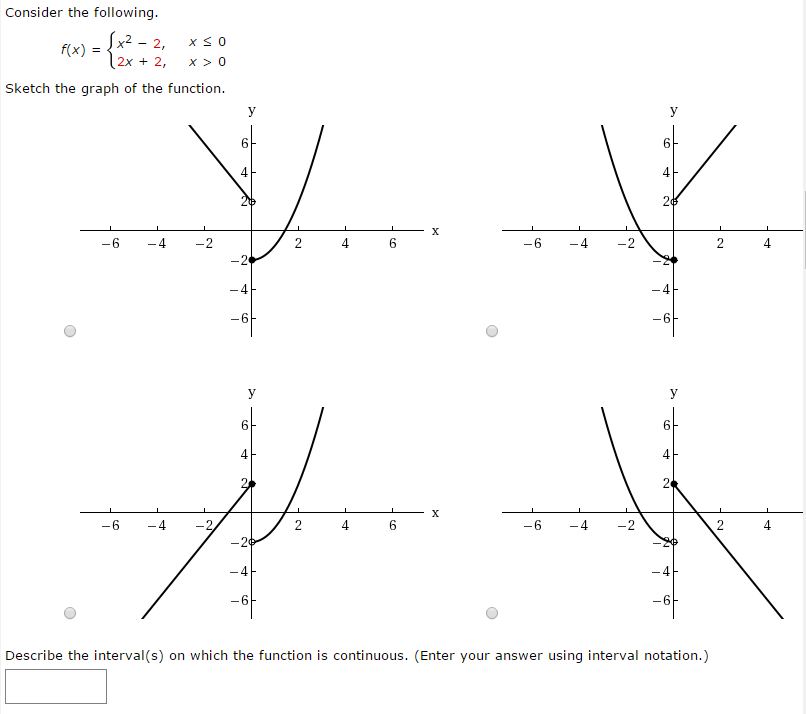 Solved Consider the following. f(x) = {x^2 - 2 x | Chegg.com