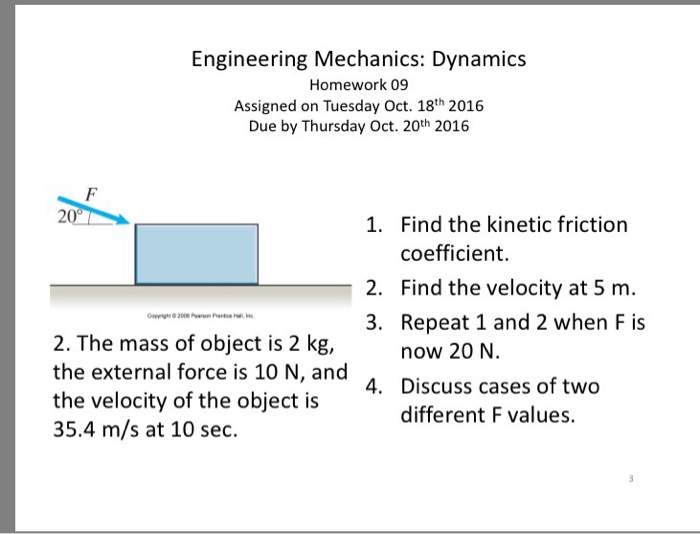 Solved Find the friction coefficient. Find the