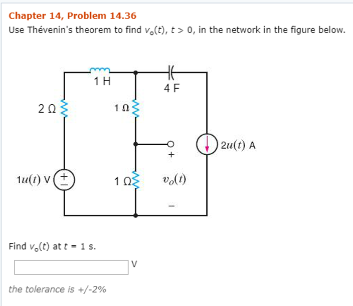 Solved Chapter 14, Problem 14.36 Use Thevenin's theorem to | Chegg.com