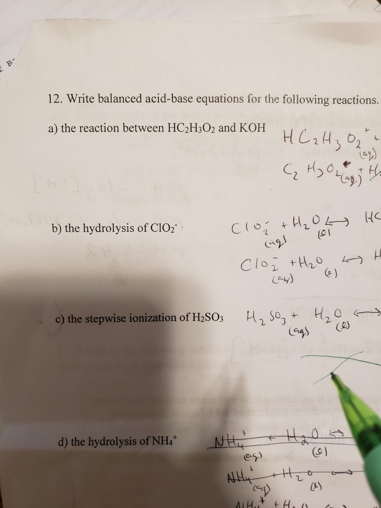 solved-12-write-balanced-acid-base-equations-for-the-chegg