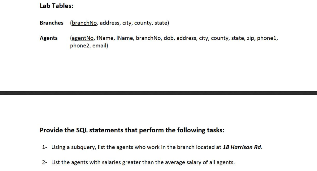 Solved Preliminary Tasks: Task 1 In this Lab, it's assumed | Chegg.com