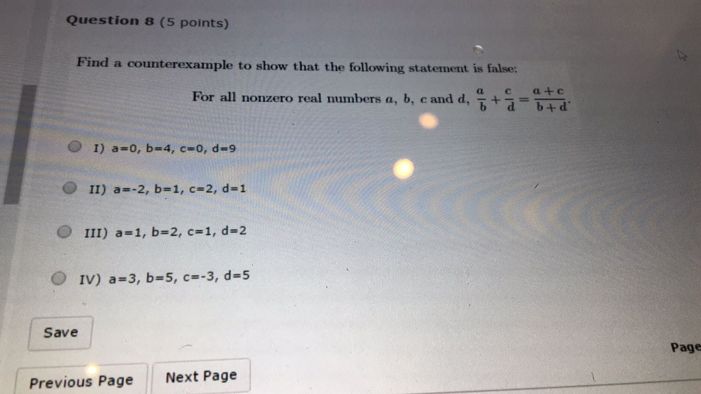 Solved Question a (5 points) Find a counterexample to show