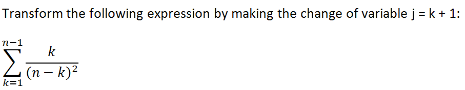 Transform Expression Math Solved Transform the following expression by making the | Chegg.com