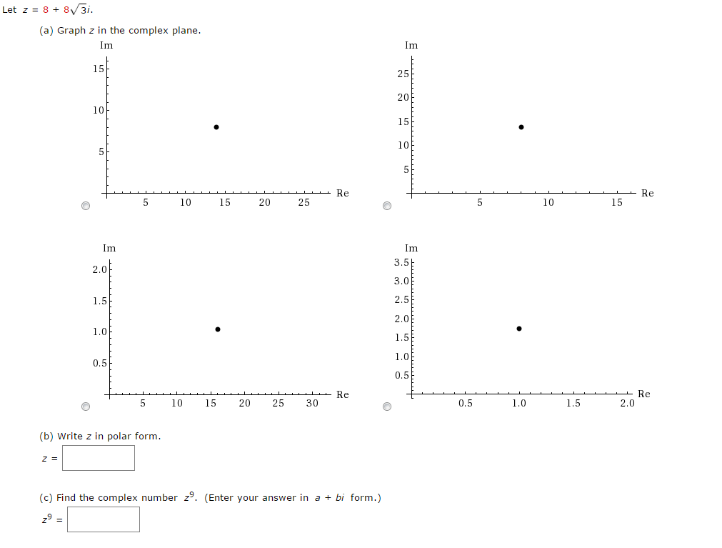 find square root of complex number z =- 8 6i