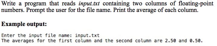 Solved Write a program that reads input.txt containing two | Chegg.com