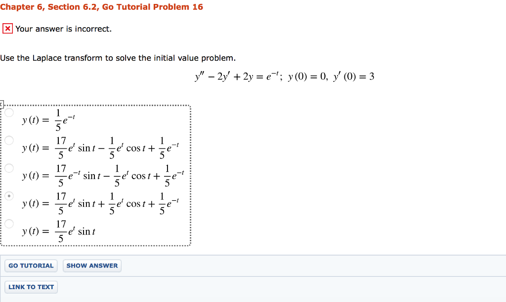 Solved Chapter 6, Section 6.2, Go Tutorial Problem 16 Your | Chegg.com