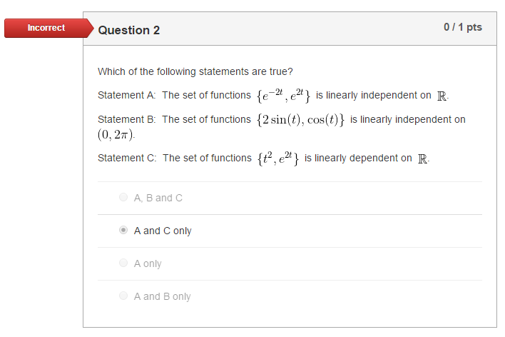 Solved Which of the following statements are true? | Chegg.com