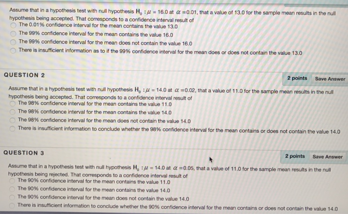 Solved Assume that in a hypothesis test with null hypothesis | Chegg.com