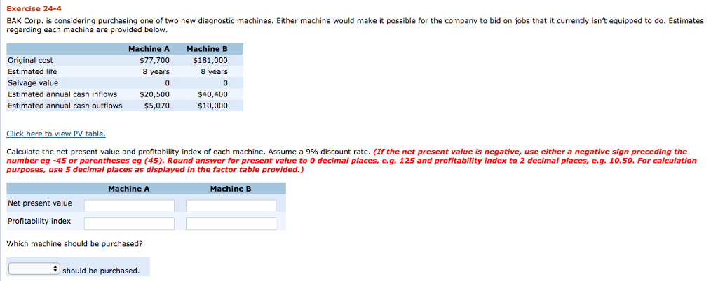 Solved BAK Corp. Is Considering Purchasing One Of Two New | Chegg.com