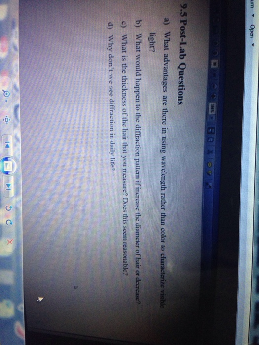 Solved What advantages are there in using wavelength rather | Chegg.com