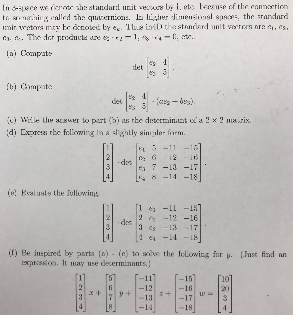 Solved In 3-space we denote the standard unit vectors by i, | Chegg.com
